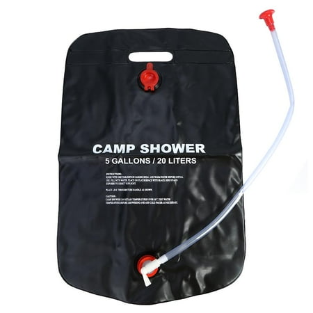 NALCY Sac de Douche Solaire Camping 20L Escalade Voyage Chauff/é /à L/énergie Solaire Portable Eau Chaude avec Flexible Amovible /à 45/°C T/ête de Douche Commutable pour Randonn/ée